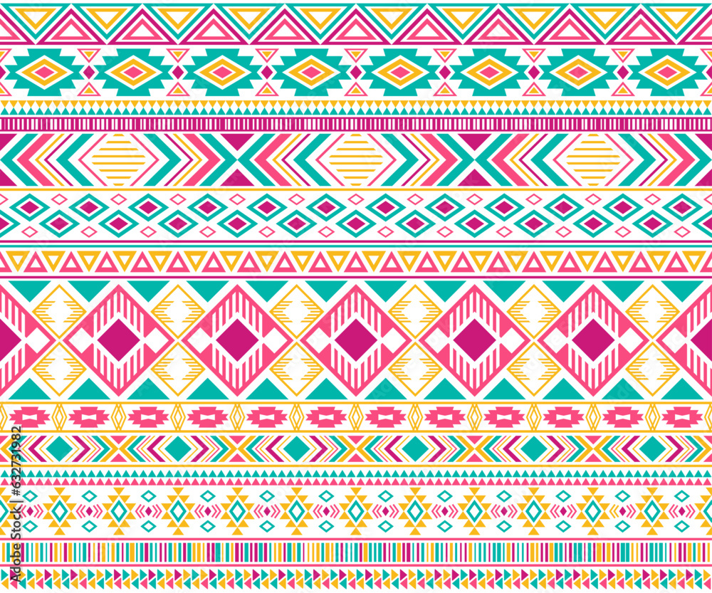 Tribal ethnic motifs geometric vector seamless background. Tribal ethnic motifs geometric vector seamless background.