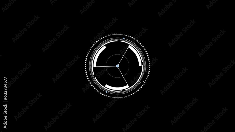 High tech digital technology circuit motion HUD element cyber security concept background. k_296