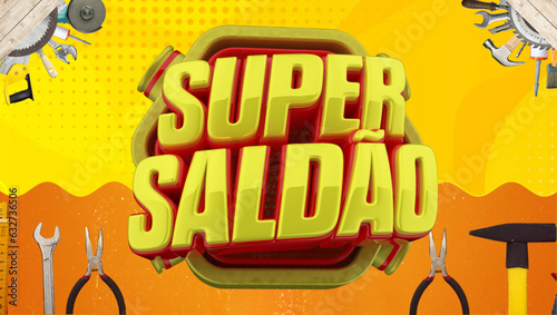 selo 3d ''super saldão'' 