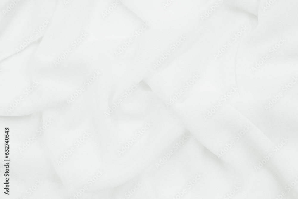 White fabric background, texture and background