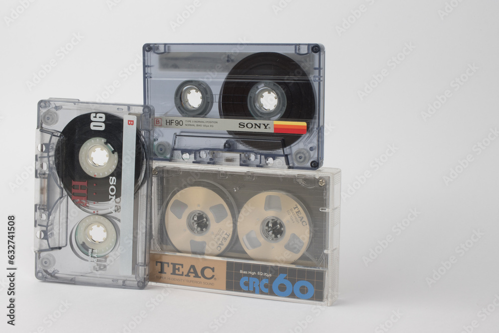 Nashville, Tn August 7 2023 Popular bands of old cassette tapes from