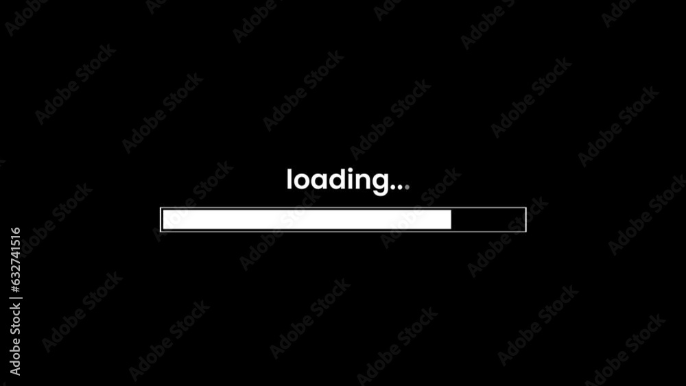 Progress loading bar. downloading concept animation on dark black background. k1_71 Progress loading bar. downloading concept animation on dark black background. k1_71
