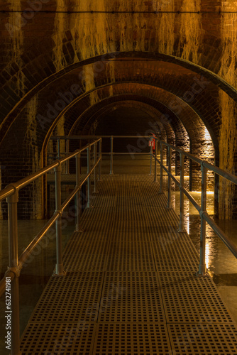 Nave interior of the Old Orunia Water Reservoir. Gdansk  Poland.