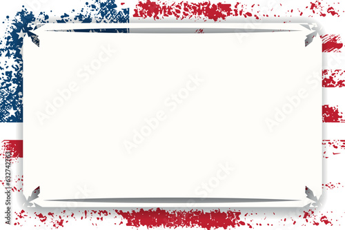 patriotic American flag templates layout web for word text, USA banner national theme space  frame