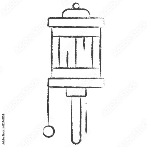 Hand drawn Rattle illustration icon