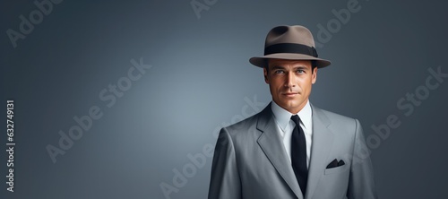Retro 1950s Businessman wit...