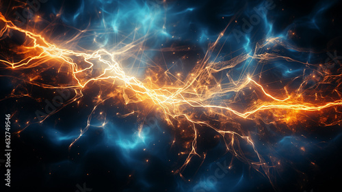 3 d rendering abstract lightning light background