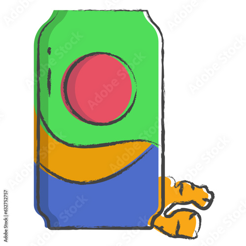 Hand drawn Ginger ale illustration icon