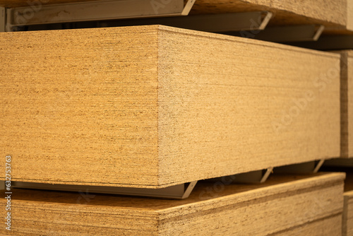 Obraz na płótnie osb board - wood Wall w salonie