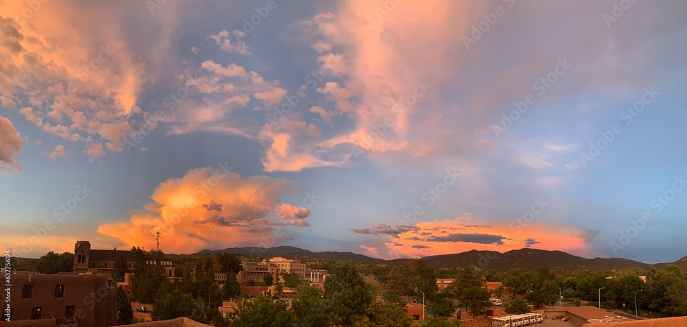 Naklejka premium Santa Fe Sunset