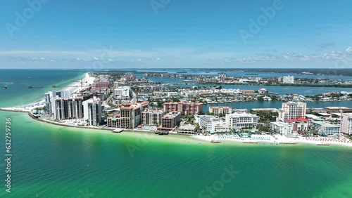 Clearwater Beach Flyover Sunny Day
