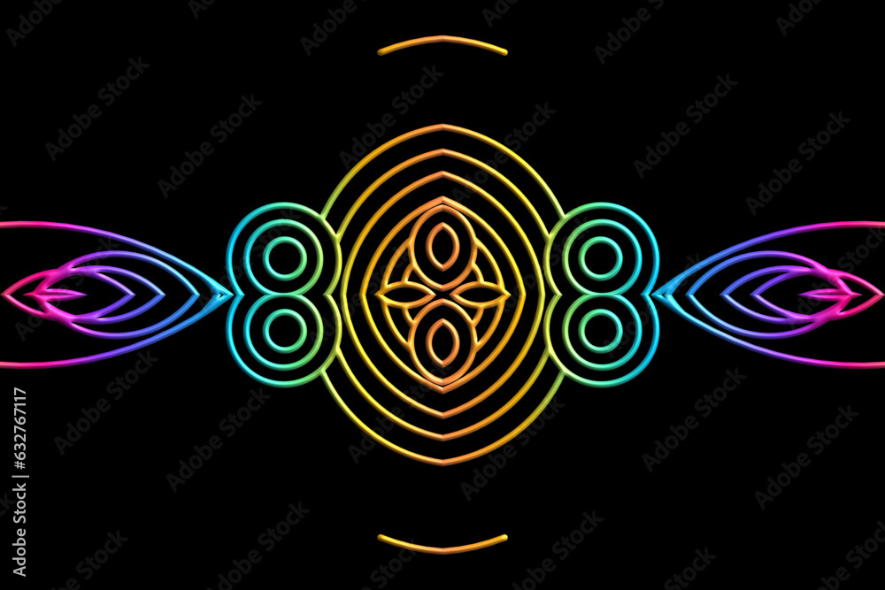 Luxurious 3D emboss nature batik ethnic dayak gradient flower and leaf art design for wedding presentation template Luxurious 3D emboss nature batik ethnic dayak gradient flower and leaf art design for wedding presentation template