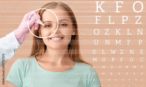 Ophthalmologist putting dro...