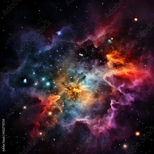 Stars  space  suns   astronomy  universe  and planets background  wallpapers. AI generated