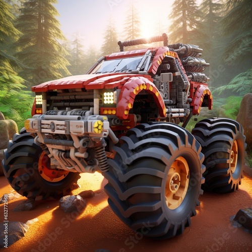 Titan Treads Dominating the Roads with Monster Trucks Beast Mode A Fierce Collection of Monster Truck Designs