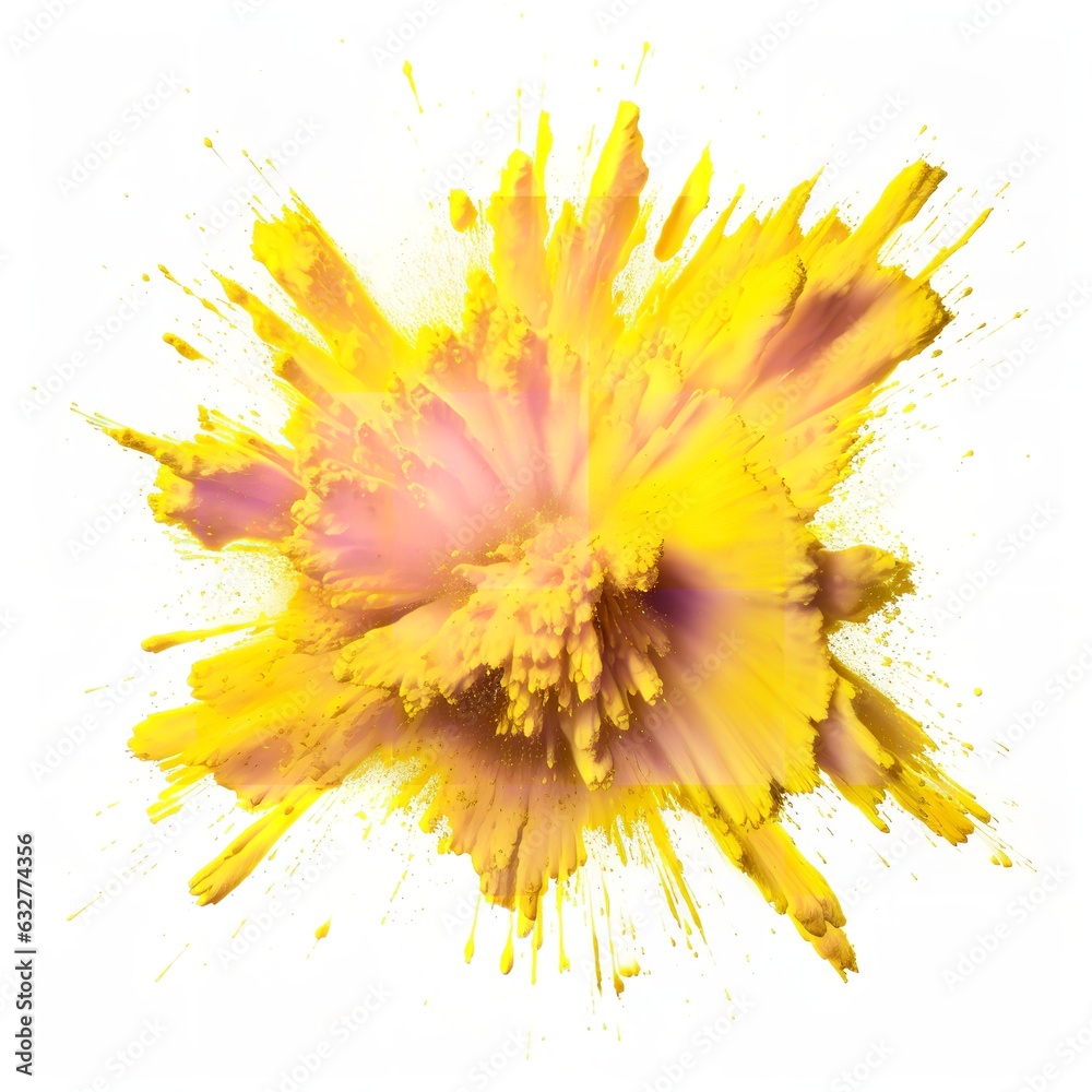 abstract yellow paint explosion isolated on white background png abstract yellow paint explosion isolated on white background png