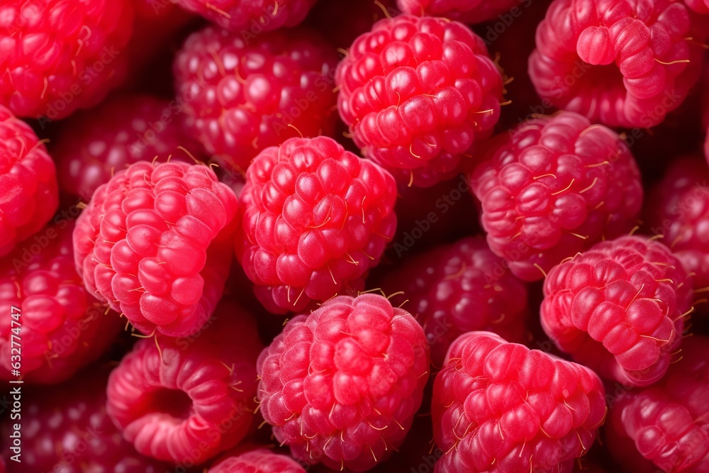 Abundance of fresh and healthy red raspberries background texture Abundance of fresh and healthy red raspberries background texture