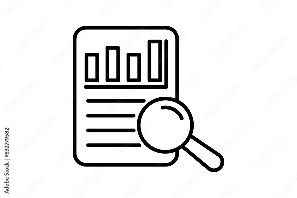 Survey data Icon. Icon related to survey. line icon style. Simple vector design editable Survey data Icon. Icon related to survey. line icon style. Simple vector design editable
