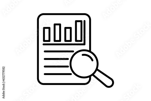 Survey data Icon. Icon related to survey. line icon style. Simple vector design editable