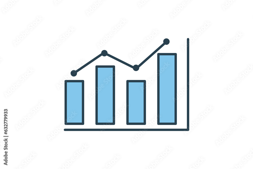 Graph Icon. Icon related to survey.flat line icon style. Simple vector design editable Graph Icon. Icon related to survey.flat line icon style. Simple vector design editable