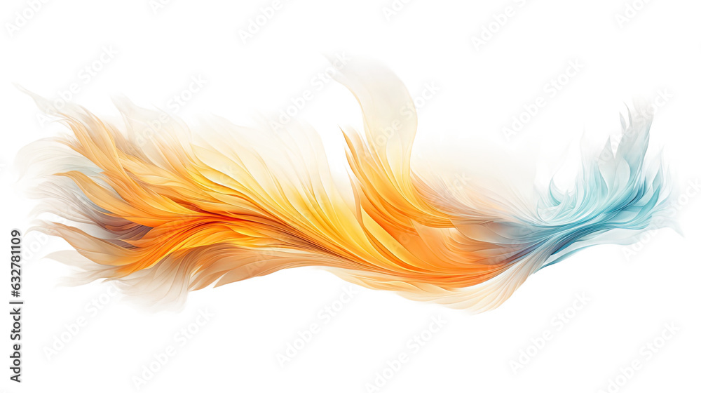 ethereal phoenix plumes frozen in an abstract futuristic 3d texture isolated on a transparent background, generative ai ethereal phoenix plumes frozen in an abstract futuristic 3d texture isolated on a transparent background, generative ai
