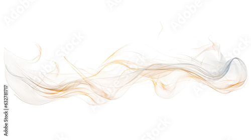 Fototapeta Naklejka Na Ścianę i Meble -  glowing ethereal wisps frozen in an abstract futuristic 3d texture isolated on a transparent background, generative ai