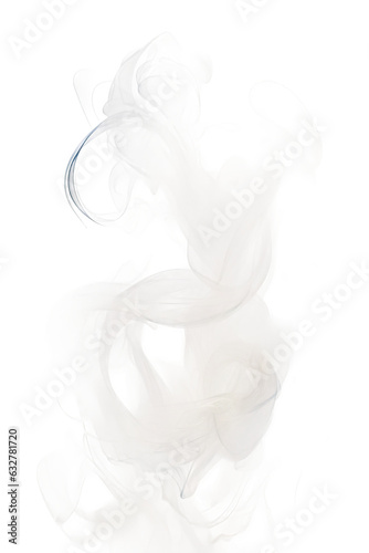 glowing ethereal wisps frozen in an abstract futuristic 3d texture isolated on a transparent background, generative ai