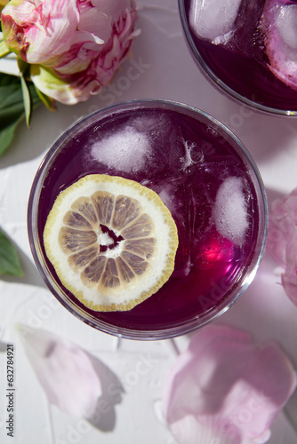 Butterfly Pea Flower Tea Lemonade photo