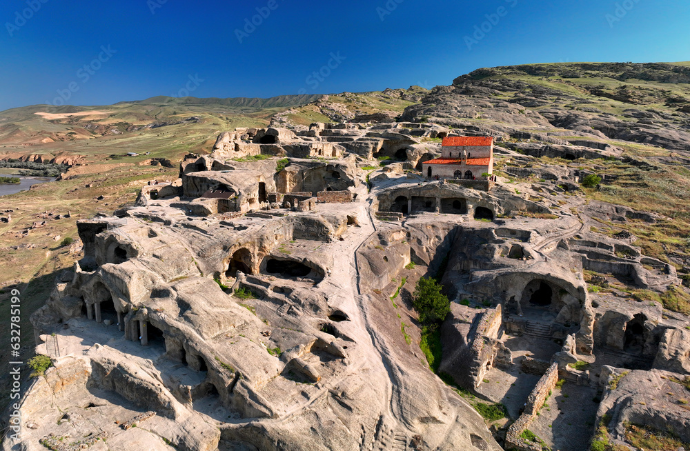 Uplistsikhe is is an ancient rock-hewn town in eastern Georgia, some 10 kilometers east of the town of Gori.