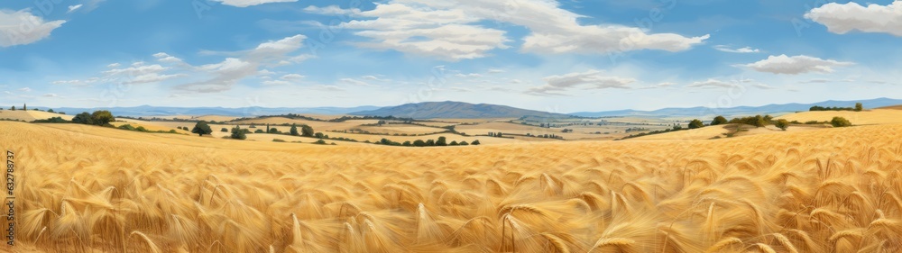 Fototapeta premium a field of brown grass