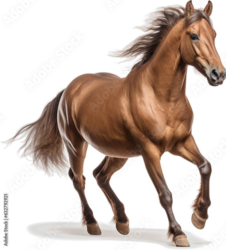 running horse high resolution on white background