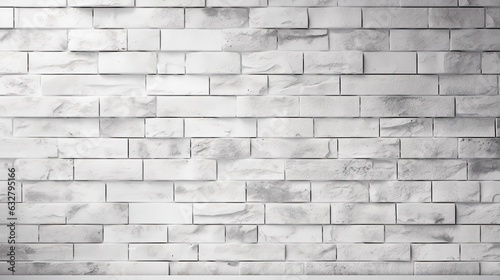 White Grunge Brick Wall Texture Background