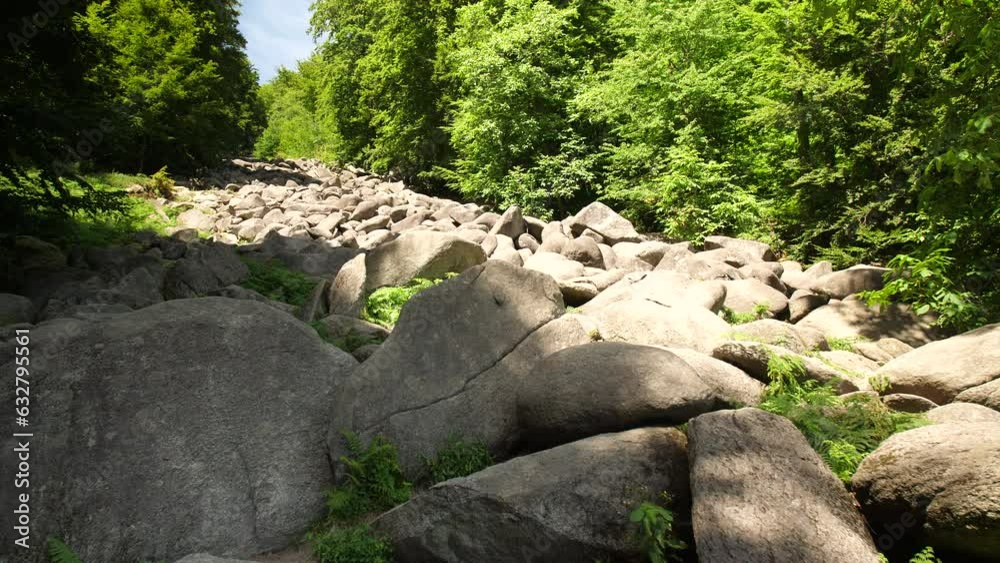 Felsenmeer in Odenwald Sea of rocks Wood Nature Tourism on a sunny day steady shot Felsenmeer in Odenwald Sea of rocks Wood Nature Tourism on a sunny day steady shot