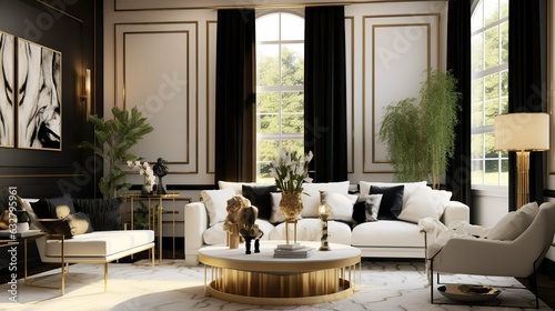 Elegance Luxury Living Room Interior
