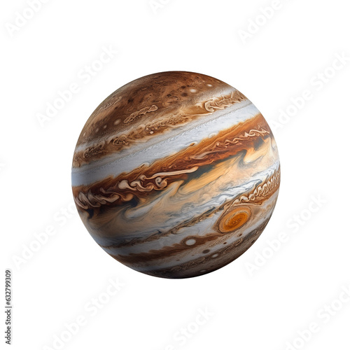 Jupiter planet isolated cut out photo
