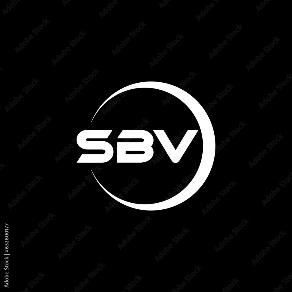 SBV letter logo design with black background in illustrator, cube logo, vector logo, modern alphabet font overlap style. calligraphy designs for logo, Poster, Invitation, etc. SBV letter logo design with black background in illustrator, cube logo, vector logo, modern alphabet font overlap style. calligraphy designs for logo, Poster, Invitation, etc.