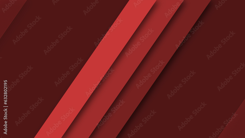 red shape three striped rectangle abstract background wallpaper - obrazy, fototapety, plakaty 