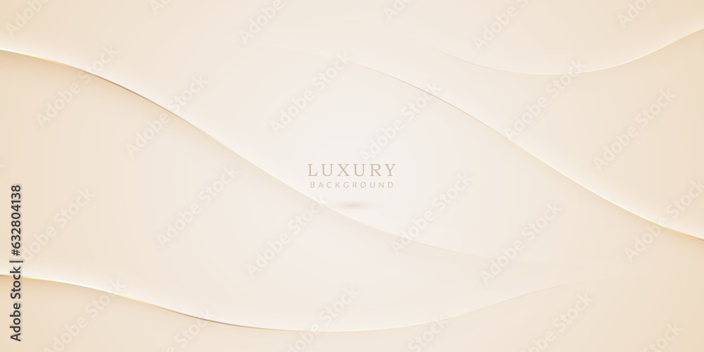 Luxury Background with Wavy Gold Line Elements Luxury Background with Wavy Gold Line Elements