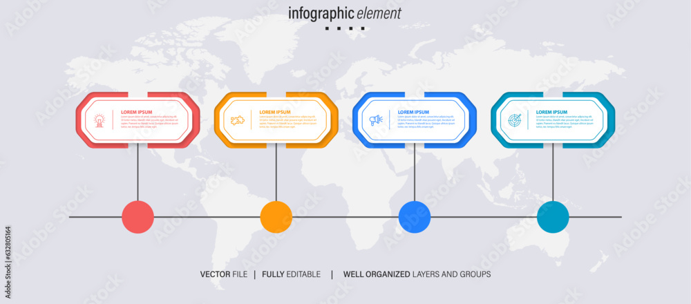 Naklejka premium infographic, vector, timeline, marketing, connection, template, diagram, business, step, text, graphic, schedule, design, chart, graph, presentation, layout, milestone, process, icon, element, line, c