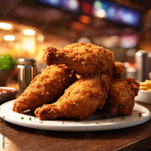 Photo delicious of fried chicken  photo