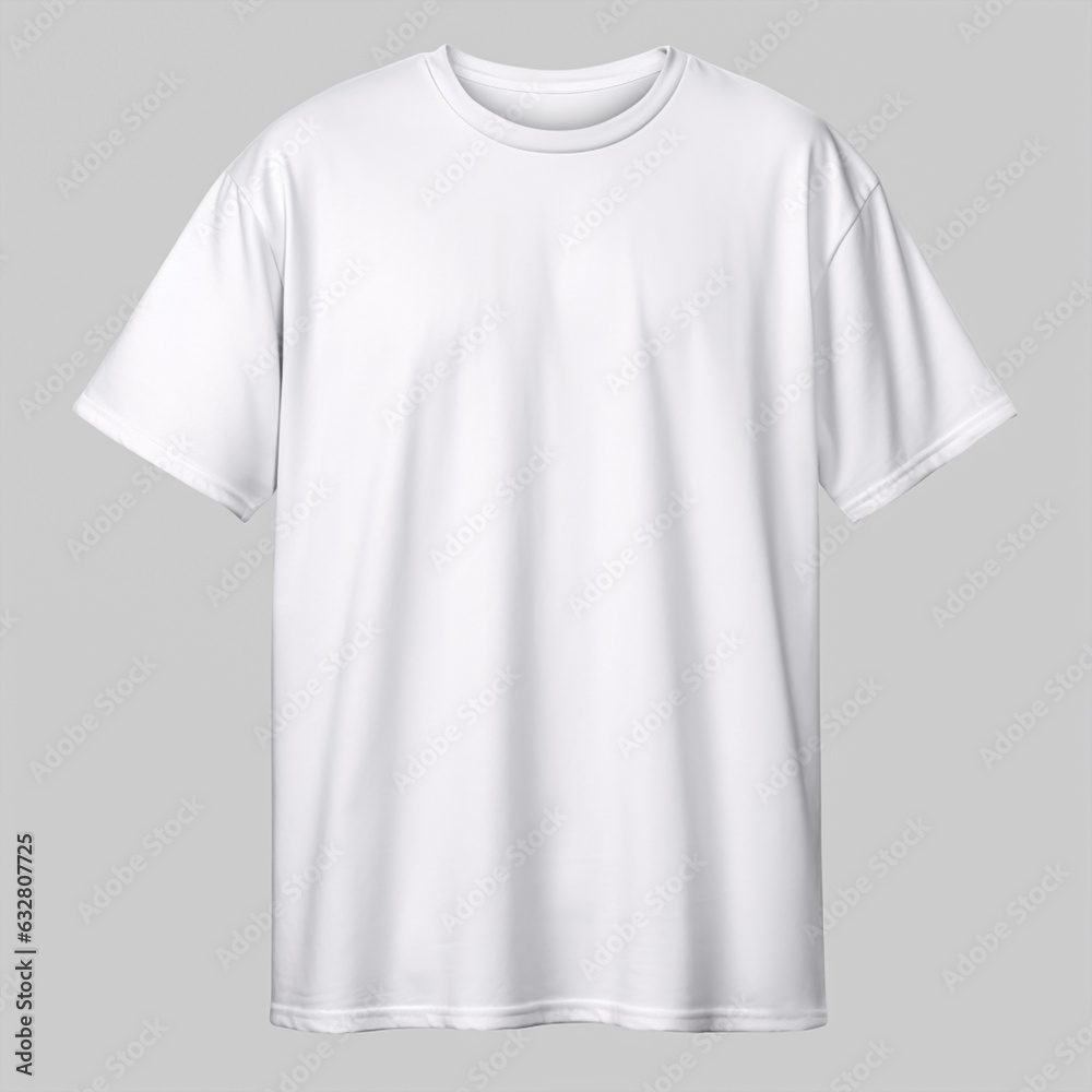 White t-shirt isolated on white background White t-shirt isolated on white background