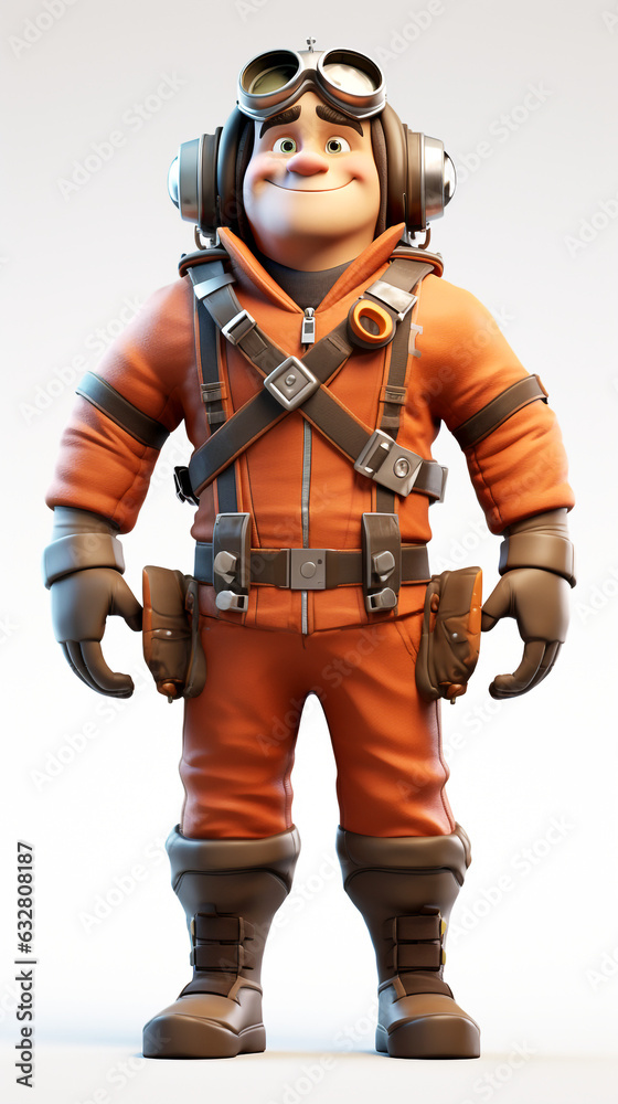 Pilot character. Modified generative AI image. Pilot character. Modified generative AI image.