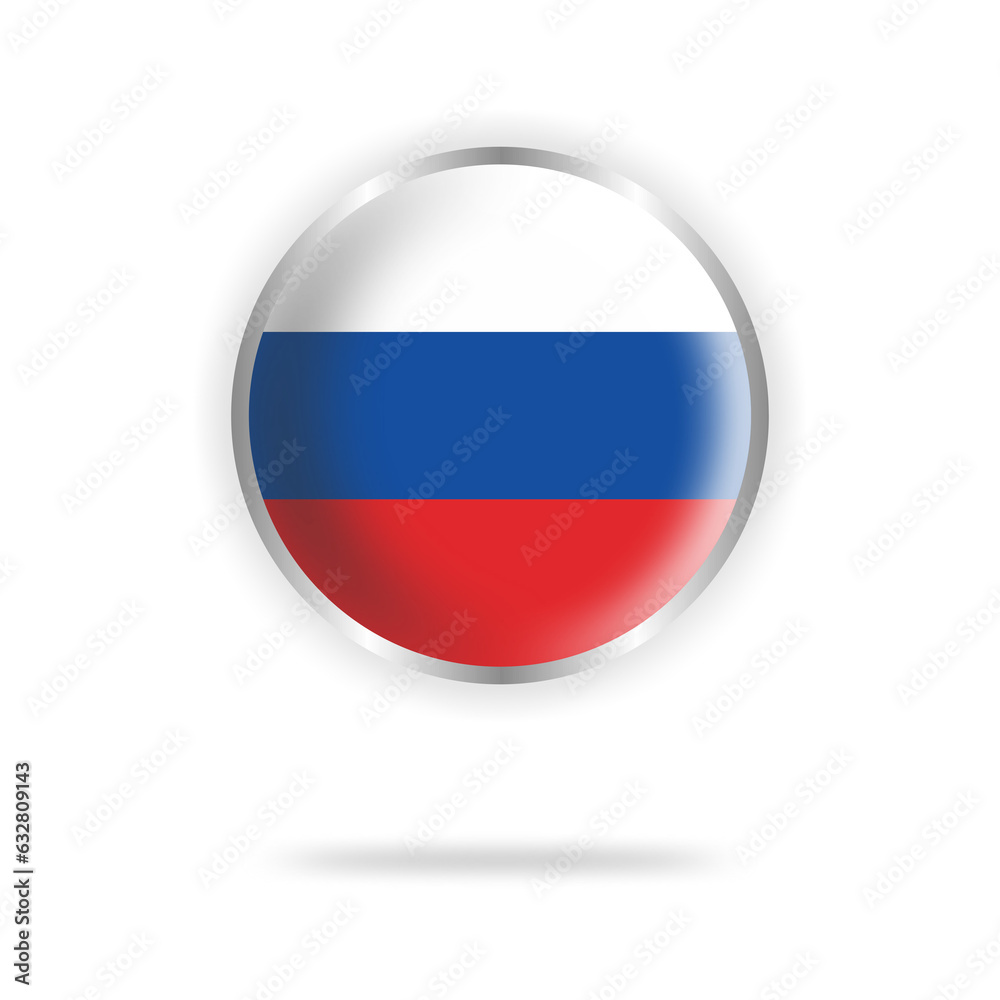 russia flag circle design with transparent background silver frame russia flag circle design with transparent background silver frame