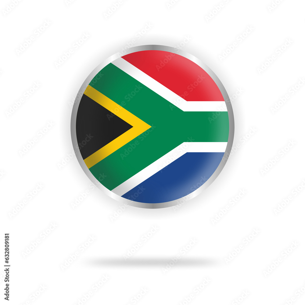 south africa flag circle design with transparent background silver frame south africa flag circle design with transparent background silver frame