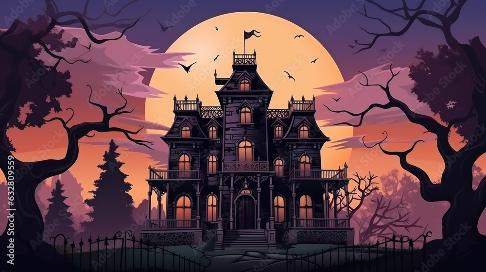 spooky mansion halloween 