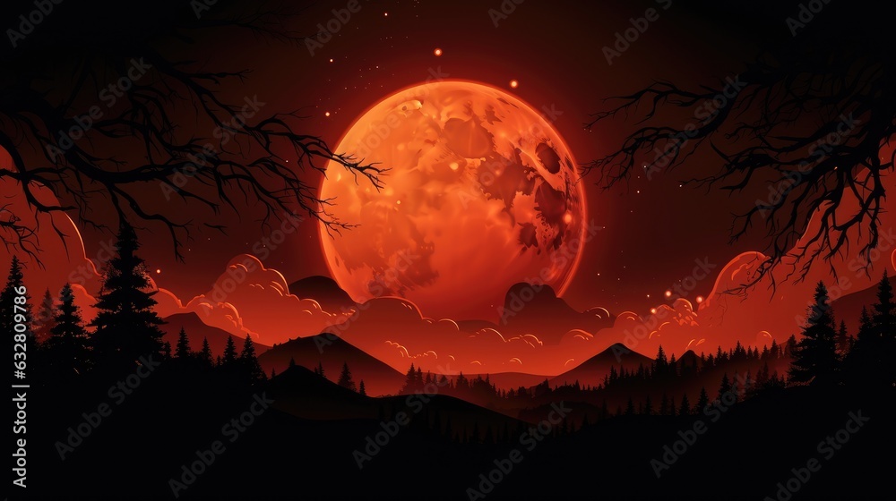 halloween night background