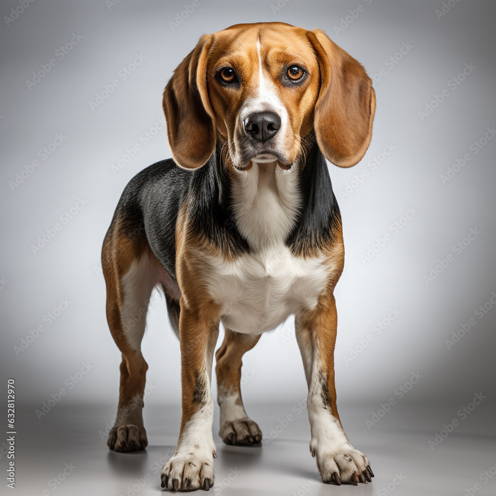 Cute basset hound dog