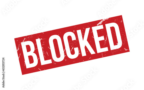 Red Blocked Rubber Stamp Seal Vector