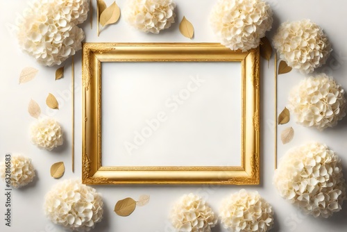 golden christmas frame