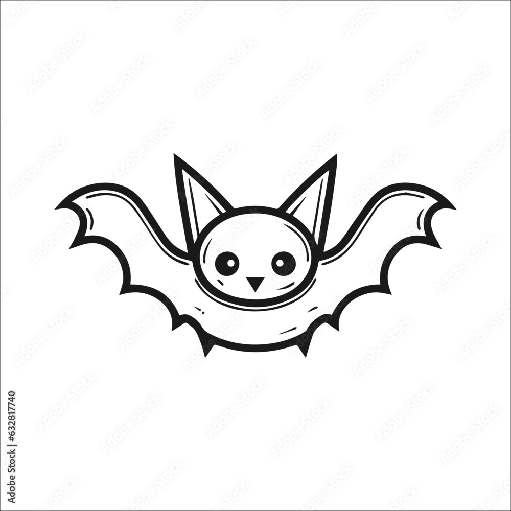 halloween bat illustration